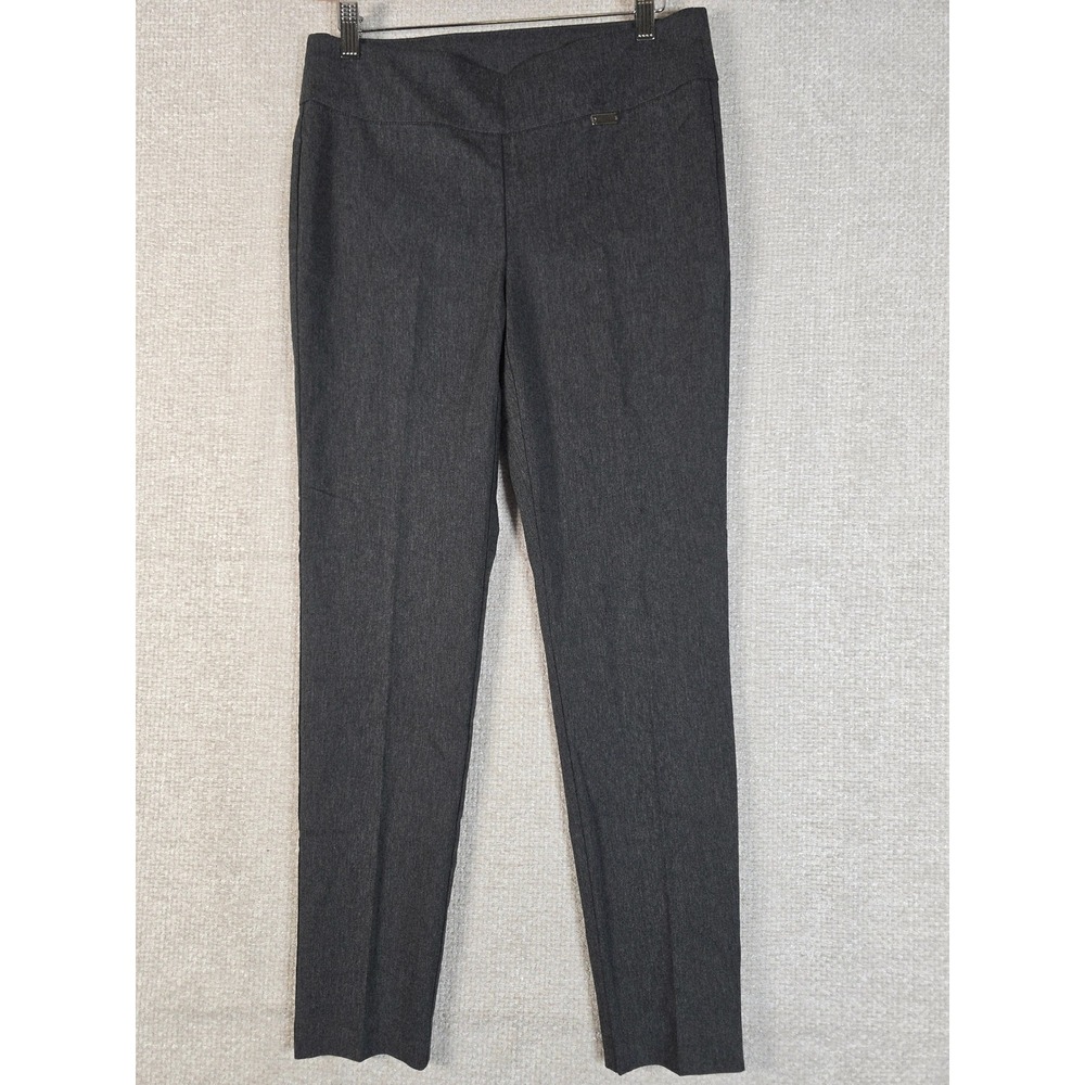 INC International Concepts Charcoal Grey Pull On Dress Pants Womens 8P Petite